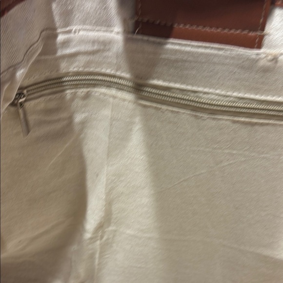 Stranded Cream and Tan Canvas Tote - Picture 6 of 16